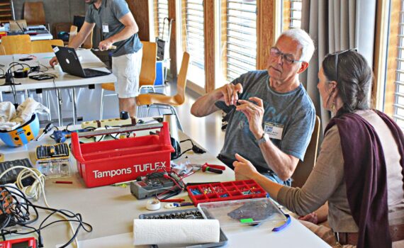 Impression aus dem ersten Repair Café Schwarzenburg am 03.06.2023