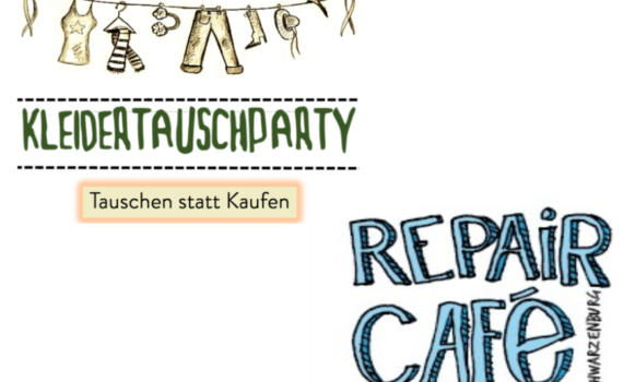 Logos Repaircafe und Kleidertausch